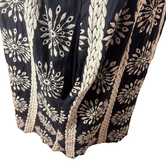 NWOT Entro Mini‎ Embroidered Blue White Mini Dress Women's Size Medium - Picture 5 of 8